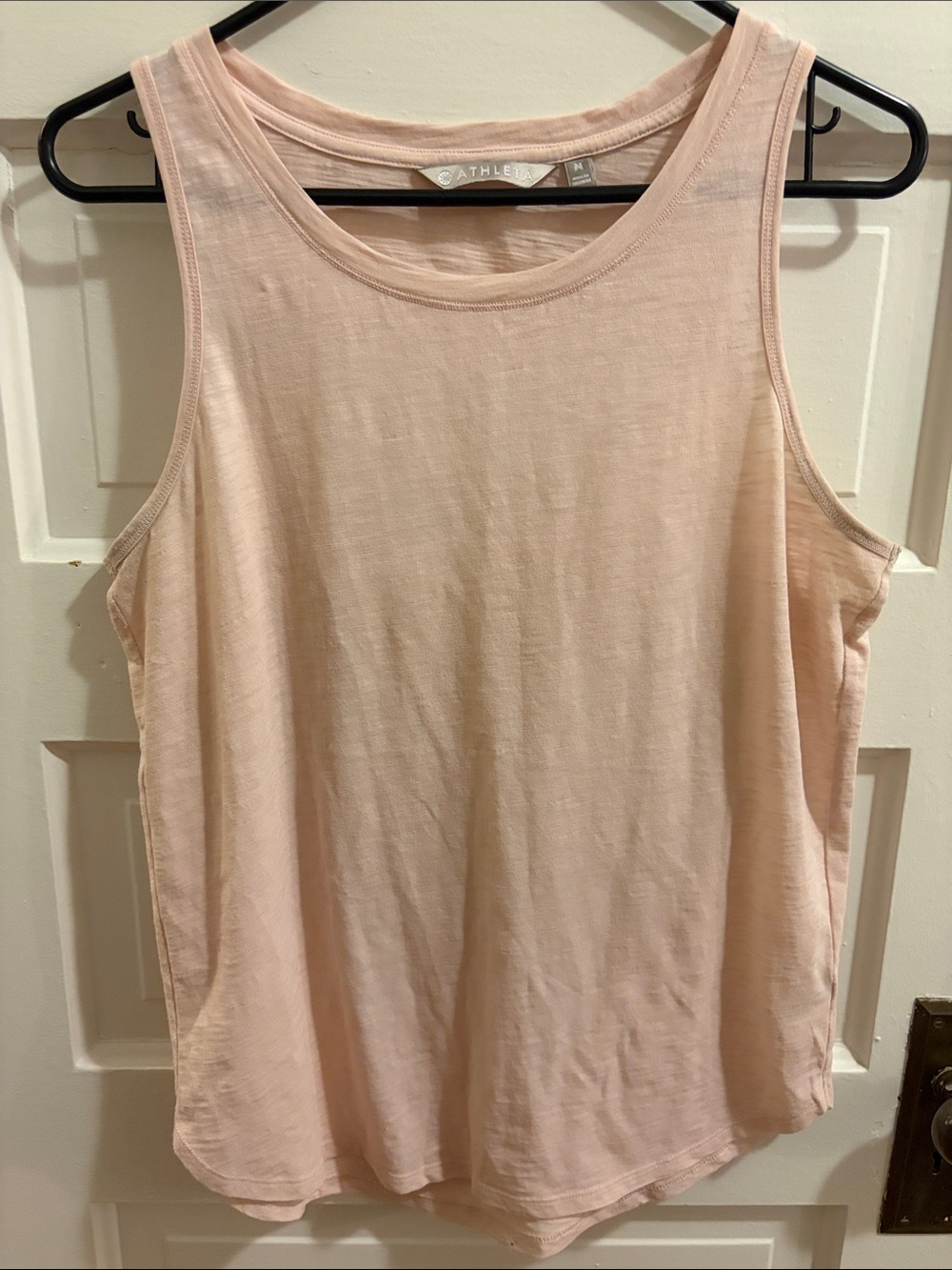 Athleta Pale Pink Scoop Neck Tank Top
